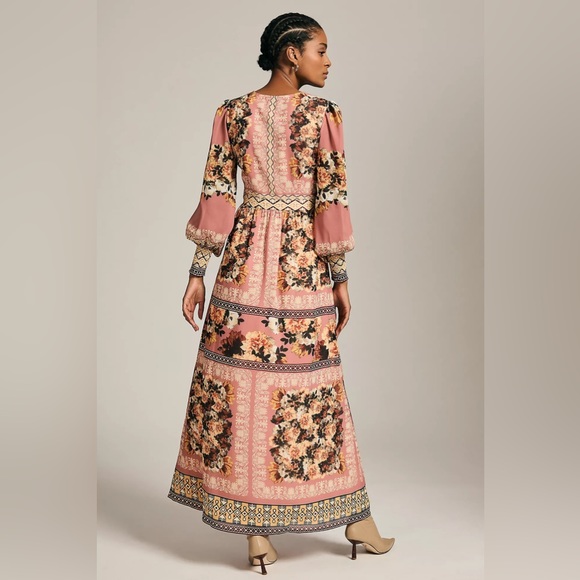 Anthropologie Vineet Bahl Embroidered Long-Sleeve Dress - Picture 5 of 5